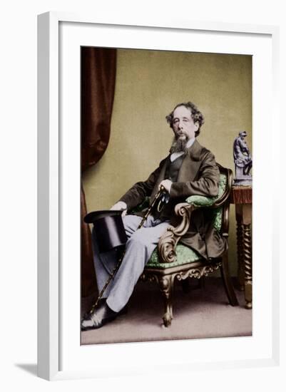 Charles Dickens, C. 1865-null-Framed Photographic Print