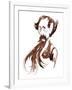 Charles Dickens - caricature-Neale Osborne-Framed Giclee Print