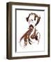 Charles Dickens - caricature-Neale Osborne-Framed Giclee Print