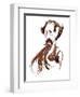 Charles Dickens - caricature-Neale Osborne-Framed Giclee Print