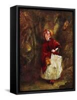 Charles Dickens character-William Powell Frith-Framed Stretched Canvas