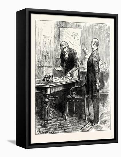 Charles Dickens Dombey and Son. No ? Inquired Carker with Another Wide and Most Feline Show of His-null-Framed Stretched Canvas