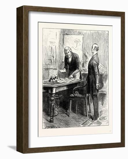 Charles Dickens Dombey and Son. No ? Inquired Carker with Another Wide and Most Feline Show of His-null-Framed Giclee Print