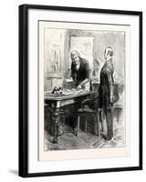 Charles Dickens Dombey and Son. No ? Inquired Carker with Another Wide and Most Feline Show of His-null-Framed Giclee Print