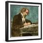 Charles Dickens, English Author-Science Source-Framed Giclee Print