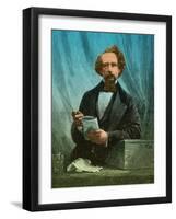 Charles Dickens, English Author-Science Source-Framed Giclee Print