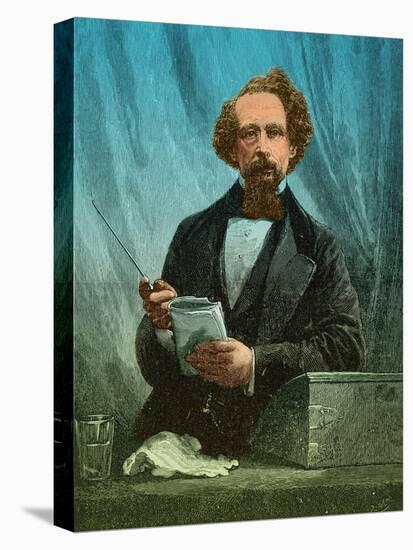 Charles Dickens, English Author-Science Source-Stretched Canvas