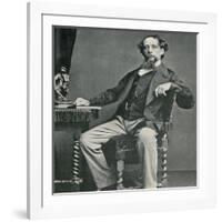 Charles Dickens, English Author-Science Source-Framed Giclee Print