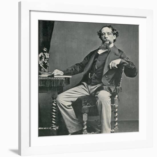 Charles Dickens, English Author-Science Source-Framed Giclee Print