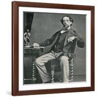 Charles Dickens, English Author-Science Source-Framed Giclee Print