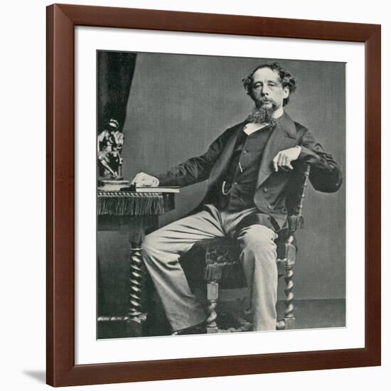 Charles Dickens, English Author-Science Source-Framed Giclee Print