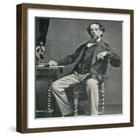Charles Dickens, English Author-Science Source-Framed Giclee Print