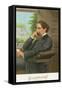 Charles Dickens, English Author-Science Source-Framed Stretched Canvas