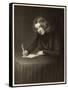 Charles Dickens English Writer Writing in 1842-Francis Alexander-Framed Stretched Canvas