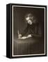 Charles Dickens English Writer Writing in 1842-Francis Alexander-Framed Stretched Canvas