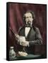 Charles Dickens Giving a Reading-null-Framed Stretched Canvas