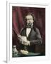 Charles Dickens Giving a Reading-null-Framed Photographic Print