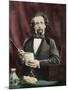 Charles Dickens Giving a Reading-null-Mounted Photographic Print