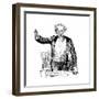 Charles Dickens Giving an After-Dinner Speech, C1860S-null-Framed Giclee Print