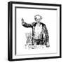 Charles Dickens Giving an After-Dinner Speech, C1860S-null-Framed Giclee Print