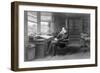 Charles Dickens in His Study at Gad's Hill Place-null-Framed Art Print