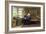 Charles Dickens in his study in Gadshill, 1865-70-French School-Framed Giclee Print