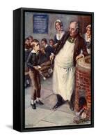Charles Dickens - 'Oliver Twist'-Harold Copping-Framed Stretched Canvas