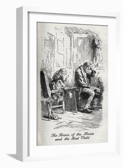 Charles Dickens' 'Our Mutual Friend'-Marcus Stone-Framed Giclee Print