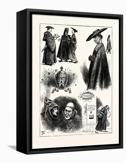 Charles Dickens Pictures from Italy, 1846, Priest and Monk-null-Framed Stretched Canvas