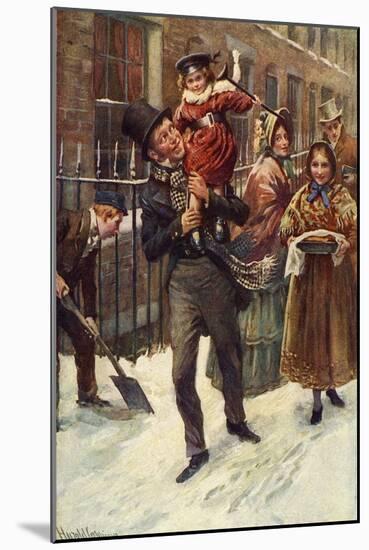 Charles Dickens 's 'A Christmas Carol'-Harold Copping-Mounted Giclee Print