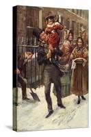 Charles Dickens 's 'A Christmas Carol'-Harold Copping-Stretched Canvas