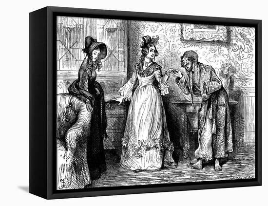 Charles Dickens 's Nicholas Nickleby-Frederick Barnard-Framed Stretched Canvas