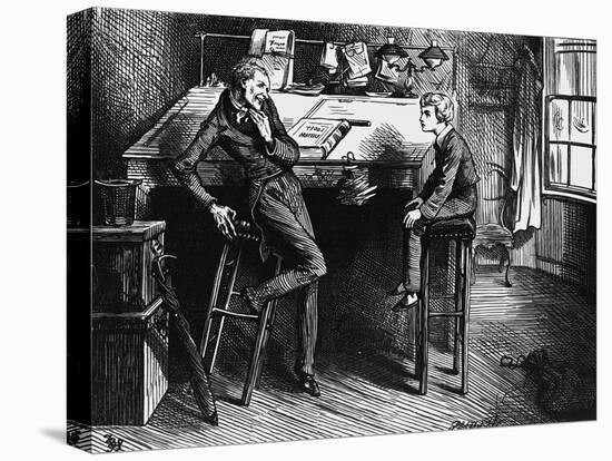 Charles Dickens's novel 'David-Frederick Barnard-Stretched Canvas