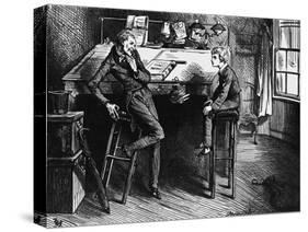 Charles Dickens's novel 'David-Frederick Barnard-Stretched Canvas