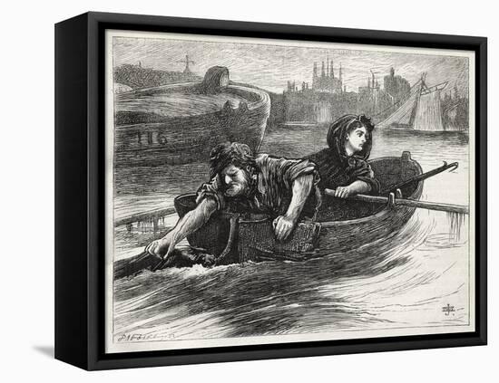 Charles Dickens's novel, 'Our Mutual Friend'-James Mahoney-Framed Stretched Canvas