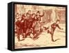 Charles Dickens 's ' The Adventures of Oliver Twist '-James Mahoney-Framed Stretched Canvas