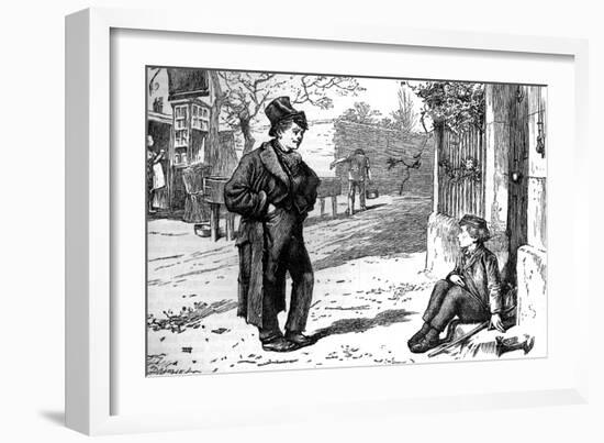 Charles Dickens 's ' The Adventures of Oliver Twist '-James Mahoney-Framed Giclee Print