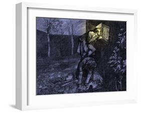 Charles Dickens 's ' The Adventures of Oliver Twist '-James Mahoney-Framed Giclee Print