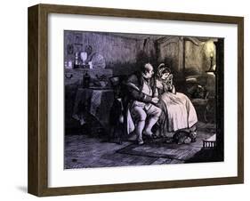 Charles Dickens 's ' The Adventures of Oliver Twist '-James Mahoney-Framed Giclee Print