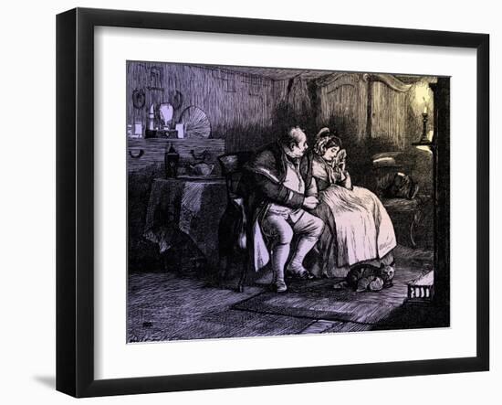 Charles Dickens 's ' The Adventures of Oliver Twist '-James Mahoney-Framed Giclee Print