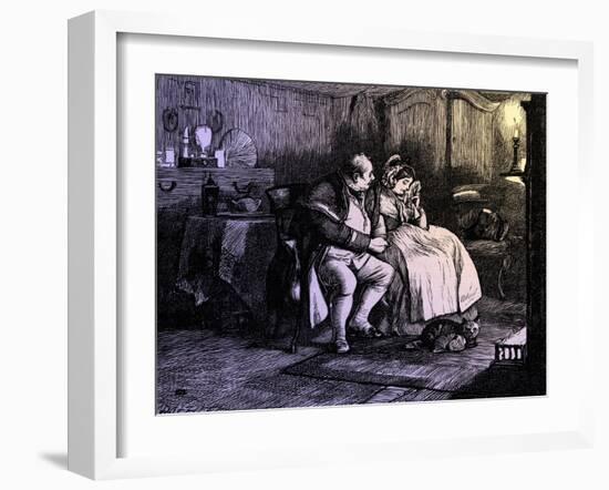 Charles Dickens 's ' The Adventures of Oliver Twist '-James Mahoney-Framed Giclee Print