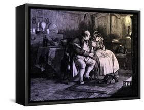 Charles Dickens 's ' The Adventures of Oliver Twist '-James Mahoney-Framed Stretched Canvas