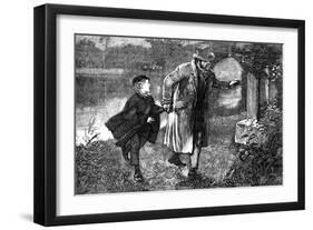 Charles Dickens 's ' The Adventures of Oliver Twist '-James Mahoney-Framed Giclee Print