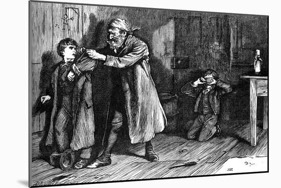 Charles Dickens 's ' The Adventures of Oliver Twist '-James Mahoney-Mounted Giclee Print