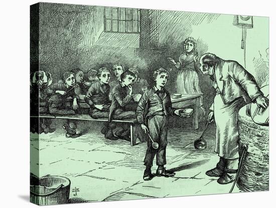 Charles Dickens 's ' The Adventures of Oliver Twist '-James Mahoney-Stretched Canvas