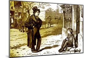 Charles Dickens 's ' The Adventures of Oliver Twist '-James Mahoney-Mounted Giclee Print
