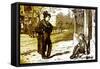 Charles Dickens 's ' The Adventures of Oliver Twist '-James Mahoney-Framed Stretched Canvas