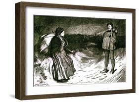 Charles Dickens 's ' The Adventures of Oliver Twist '-James Mahoney-Framed Giclee Print