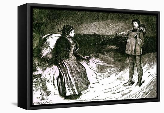 Charles Dickens 's ' The Adventures of Oliver Twist '-James Mahoney-Framed Stretched Canvas