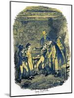 Charles Dickens 's 'The Adventures of Oliver Twist-George Cruikshank-Mounted Giclee Print